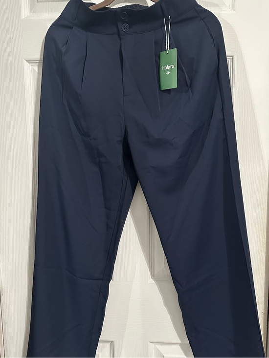 HALARA Pants - HALARA Navy Wide-Leg Pants